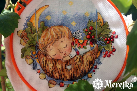 Lullaby for Son SK22 cross stitch kit by Merejka