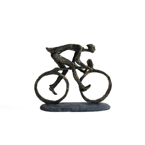 Bronze Cyclist Statue