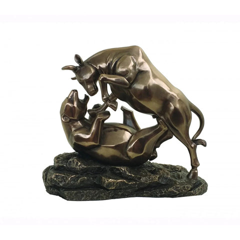 Bronze Bull and Bear Statue