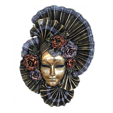 Venetian Peony Mask Wall Decor