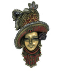 Venetian Mask Wall Decor Red Hat