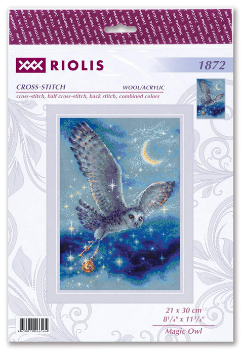 Magic Owl cross stitch kit by RIOLIS Ref. no.: 1872