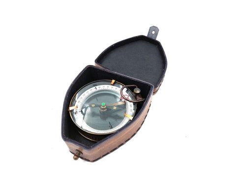 Magnetic compass in leather case NC2929