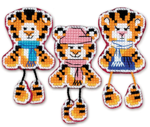 Magnets Tiger Cubs cross stitch kit by RIOLIS Ref. no.: 1957AC