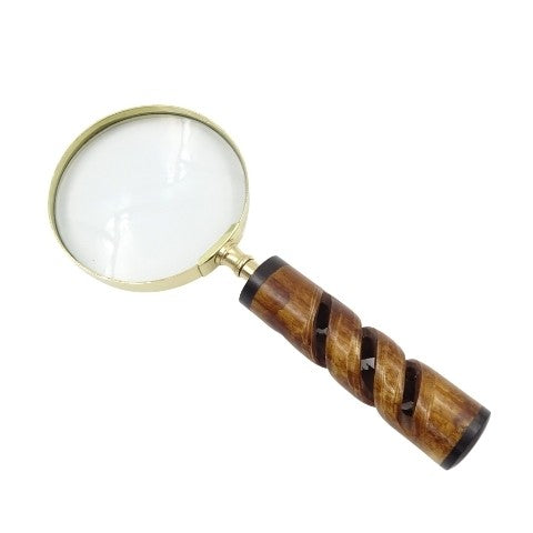 Magnifying glass with brass frame horn handle - NC2356