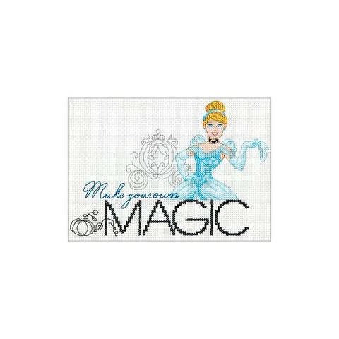 Make Your Own Magic Cinderella (17.78 x 12.7 cm) - Cross Stitch Kit by DIMENSIONS