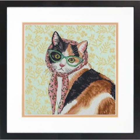 Mama Cat (27.9 x 27.9 cm) - Cross Stitch Kit by DIMENSIONS