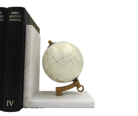 Marble Globe Bookend - GLB-85