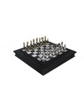 Arabesque Style Chess Pieces with Hand Crafted Marble/Wood Chessboard