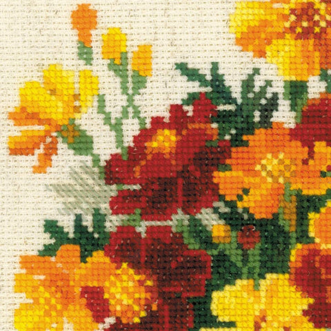 Marigolds - Cross Stitch Kit from RIOLIS Ref. no.:1556