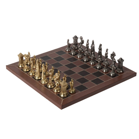 Mary Stuart Chess Set: With Genuine Leather Chess Board