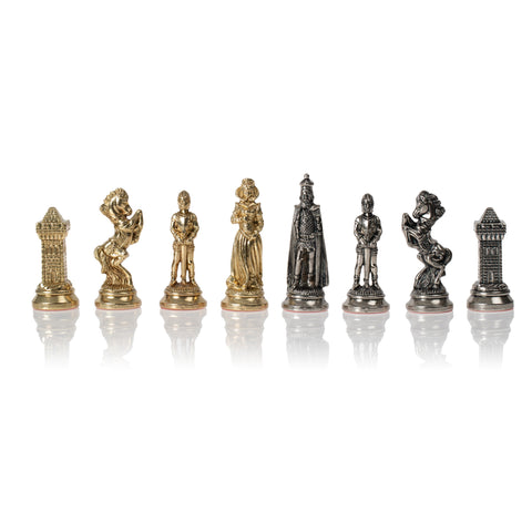 Mary Stuart Chess Set: With Genuine Leather Chess Board