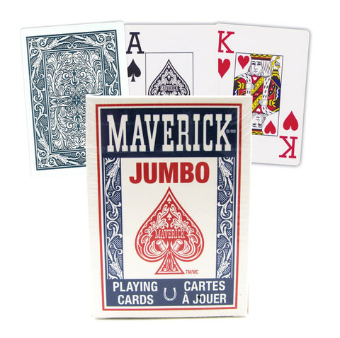 Maverick Jumbo Index playing cards (Blue)