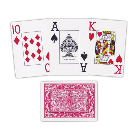 Maverick Jumbo Index playing cards (Red)