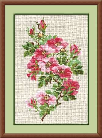 May Wild Rose - Cross Stitch Kit from RIOLIS Ref. no.:809