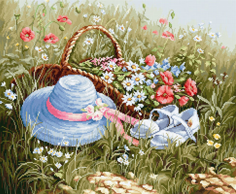 Meadow with Poppies SBU4020 - Cross Stitch Kit