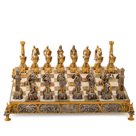 Medieval Knights VS Vikings: Ultra Luxurious Limited Edition Chess Set