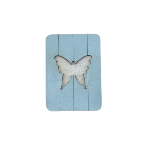 Wooden Sewing Needle Case with Butterfly Design, Compact 5 × 7 cm Needle Holder, Kind Fox by Wizardi