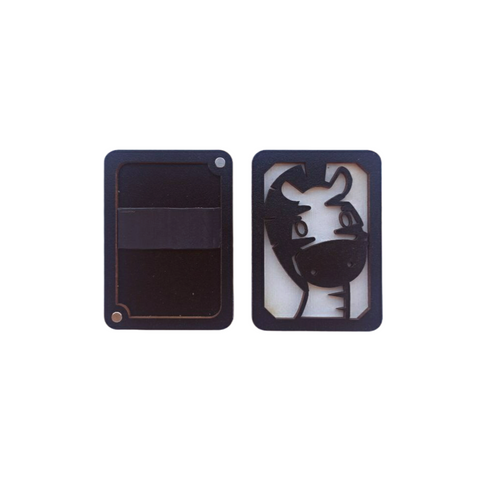 Wooden Needle Case with Zebra Design, 3 mm Plywood, 5 x 8 cm, Kind Fox by Wizardi