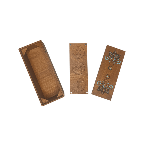 Wooden Embroidery Supply Box KF057/2, Kind Fox by Wizardi