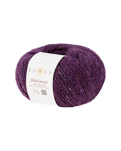 Rowan Felted Tweed Yarn Bilberry 151 – DK Merino Alpaca Wool Tweed Knitting & Crochet Yarn