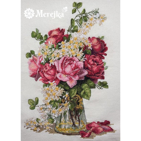 Roses SK39 cross stitch kit by Merejka