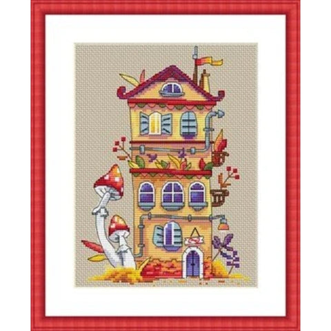 Autumn House SK54 cross stitch kit by Merejka