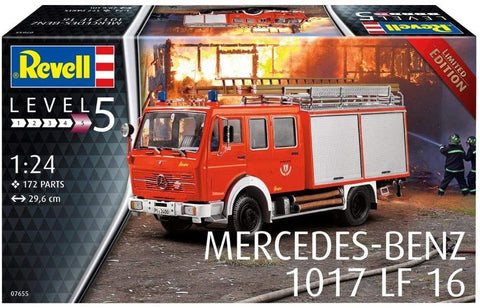 Mercedes Benz Fire Truck - Plastic Modelling Kit By Revell