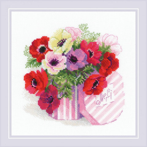 Merci cross stitch kit by RIOLIS Ref. no.: 1824