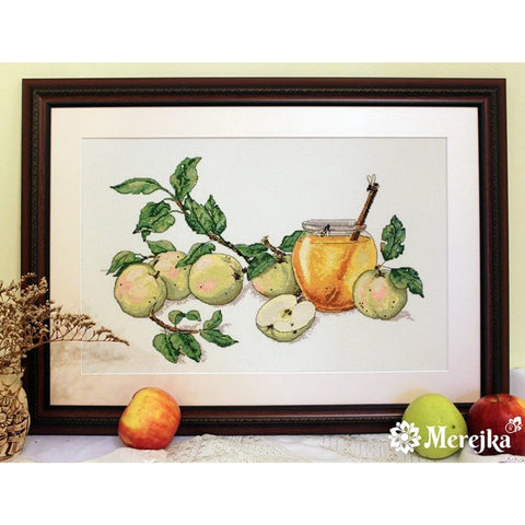 Honey Apples SK02 cross stitch kit by Merejka