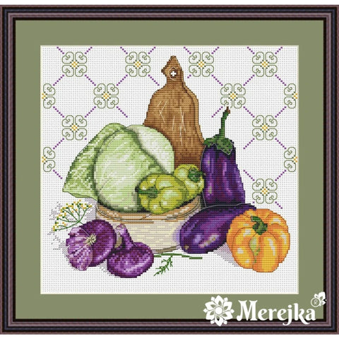 Still Life le pourpre SK06 cross stitch kit by Merejka