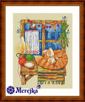 The Cat SK08 cross stitch kit by Merejka
