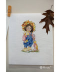 Spring Girl SK100 cross stitch kit by Merejka