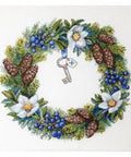 Winter Wreath SK104 cross stitch kit by Merejka