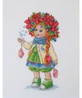 Winter Girl SK105 cross stitch kit by Merejka