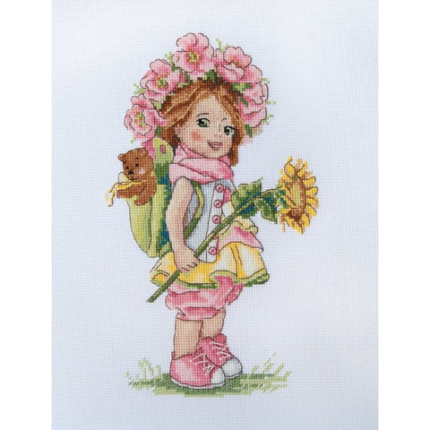 Summer Girl SK110 cross stitch kit by Merejka