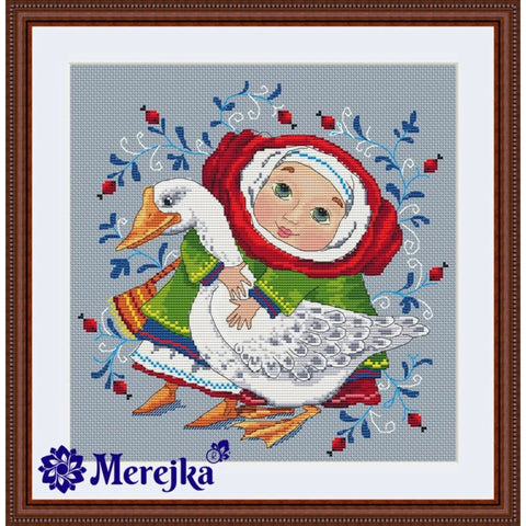 The Goose SK12 cross stitch kit by Merejka