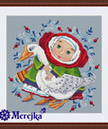 The Goose SK12 cross stitch kit by Merejka