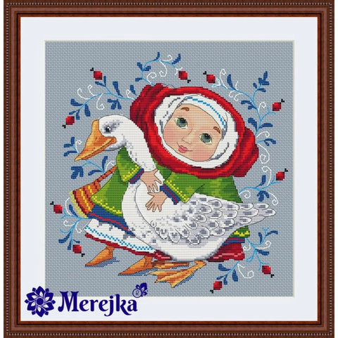 The Goose SK12 cross stitch kit by Merejka