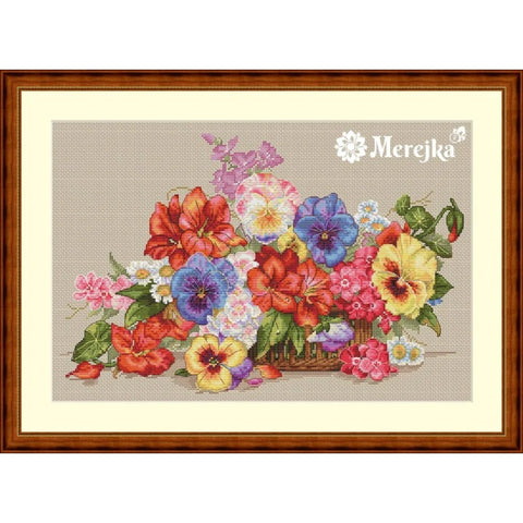 Garden Flowers SK13 cross stitch kit by Merejka