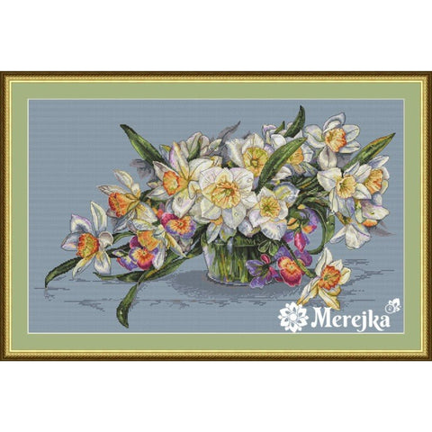 Daffodils SK14 cross stitch kit by Merejka