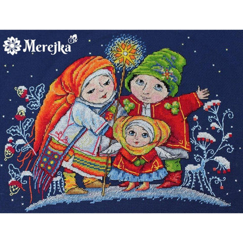 Christmas Star SK26 cross stitch kit by Merejka