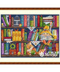 Book Shelf SK34 cross stitch kit by Merejka