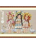 Friends SK42 cross stitch kit by Merejka