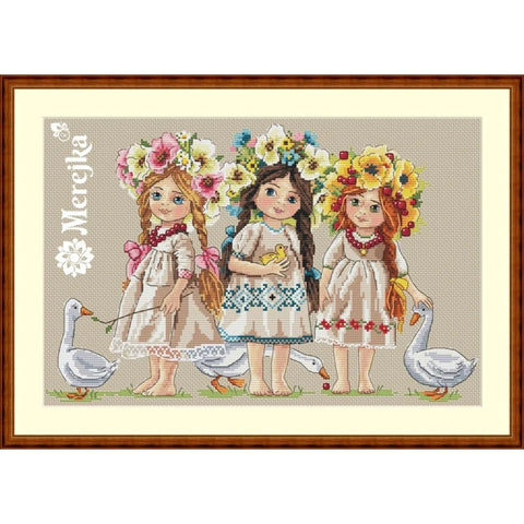 Friends SK42 cross stitch kit by Merejka