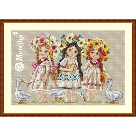 Friends SK42 cross stitch kit by Merejka