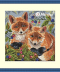 Foxes SK44 cross stitch kit by Merejka