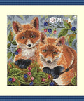 Foxes SK44 cross stitch kit by Merejka