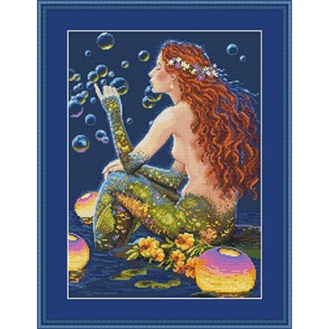 Bubbles SK46 cross stitch kit by Merejka