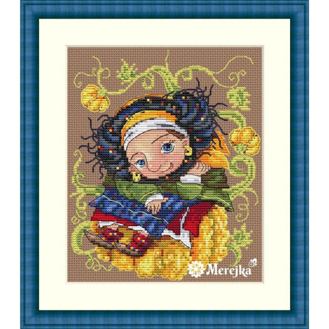 Pumpkin SK49 cross stitch kit by Merejka